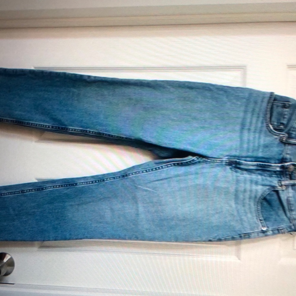 Everlane High Rise Slim straight Cropped ankle jeans